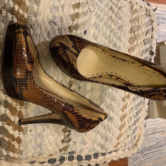 Coach Python Pumps Heels w Platform Fab!!! - Picture 2 of 6
